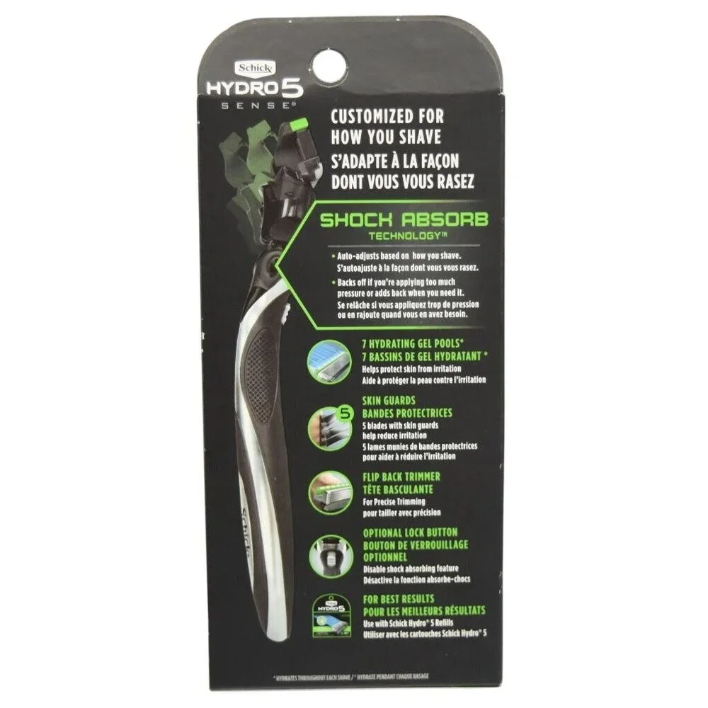 Schick Hydro 5 Sense Razor & Edge Shave Gel Bundle